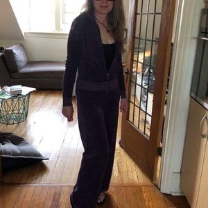 Juicy couture purple velour tracksuit